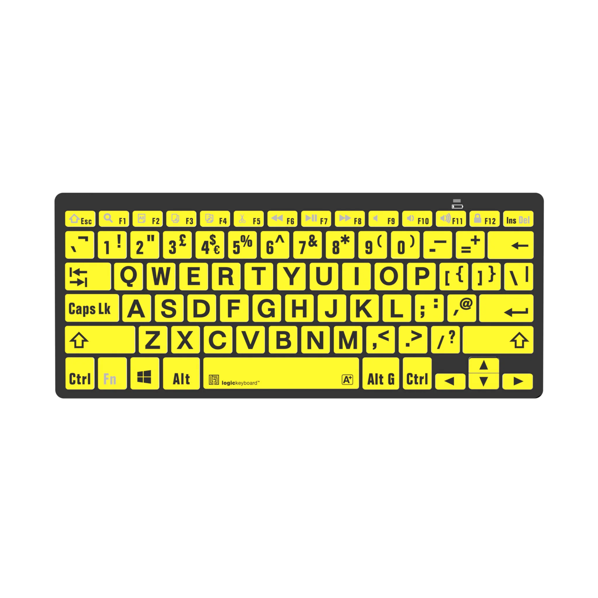 Large print Logickeyboard mini wireless keyboard for PC - Image 4