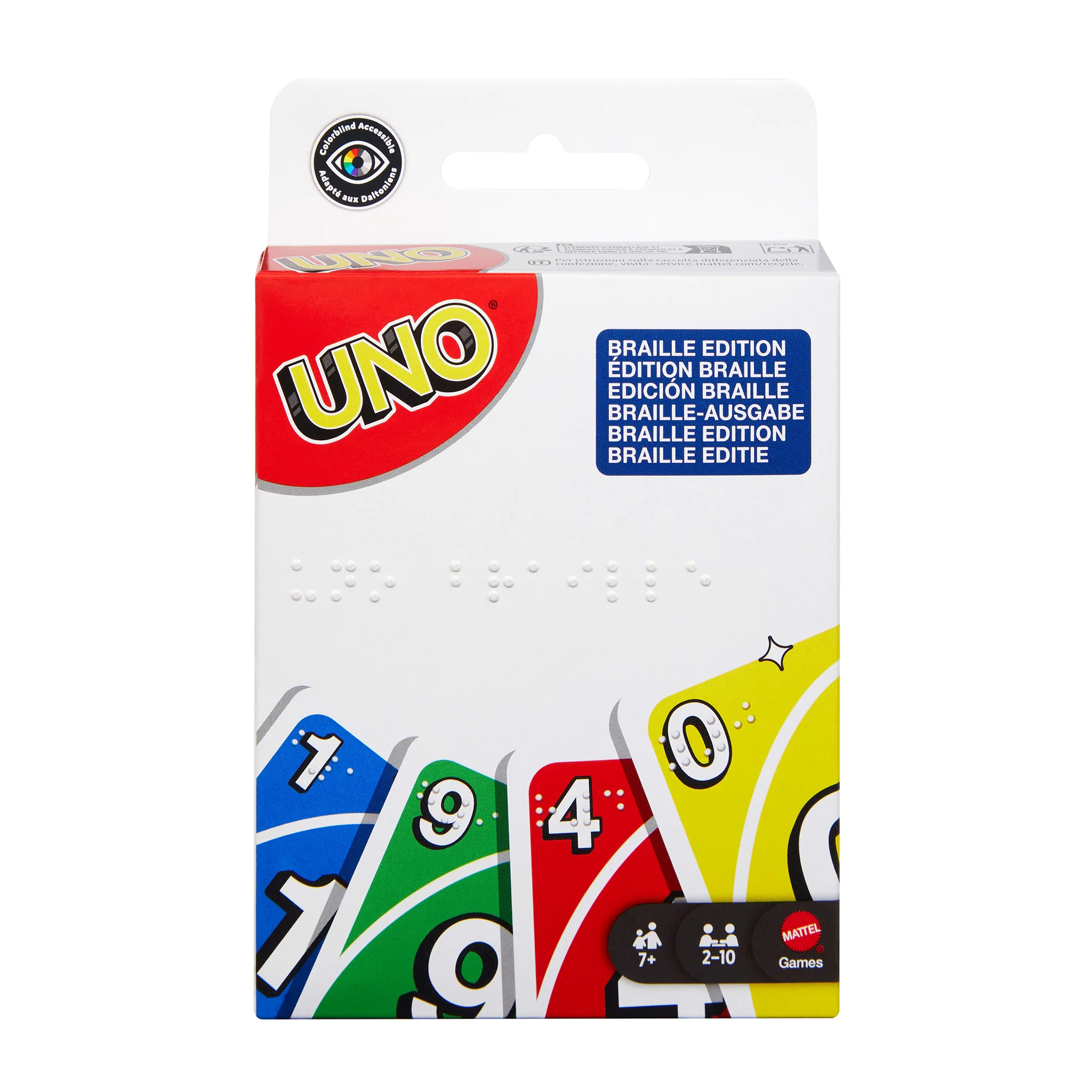 Uno card game with braille - Image 3